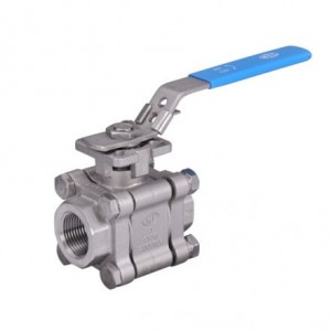 Неръждаем Сферичен Кран - от 3 части - за тежко натоварване - пълнопроходен