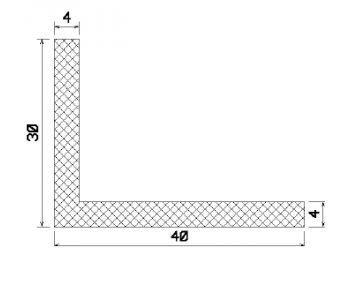L-профили от гума MZS - 25041