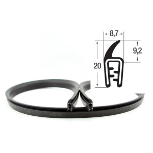 DTBGF1 – U – профили за защита на ръбове с крило – диапазон на затягане 1 – 2 mm