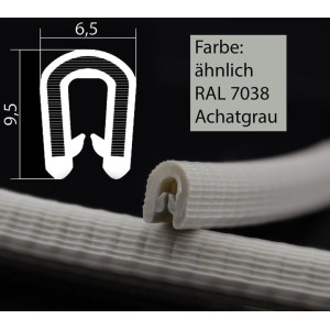 DTBG1-2WG-POM/ U – профили за защита на ръбове с метална вложка – диапазон на затягане от 1 – 2 mm