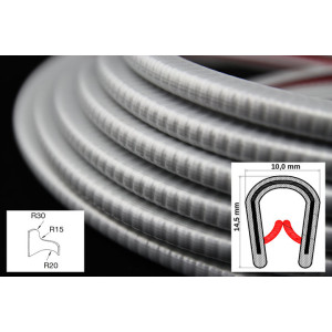 DTBG1-4SG/ U – профили за защита на ръбове с метална вложка – диапазон на затягане от 1 – 4 mm