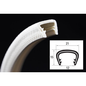 DTBG13-16W/ U – профили за защита на ръбове с метална вложка – диапазон на затягане от 13 – 16 mm