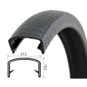 DTBG17-19S/ U – профили за защита на ръбове с метална вложка – диапазон на затягане от 17 – 19 mm