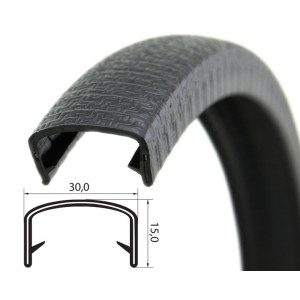 DTBG20-23S / U – профили за защита на ръбове с метална вложка – диапазон на затягане от 20 – 23 mm