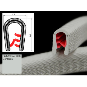 DTBG3-6HG/ U – профили за защита на ръбове с метална вложка – диапазон на затягане от 3 – 6 mm