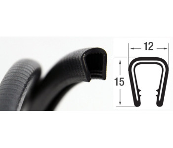 DTBG6-8S / U – профили за защита на ръбове с метална вложка – диапазон на затягане от 6 – 8 mm