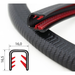 DTBG8-12S/ U – профили за защита на ръбове с метална вложка – диапазон на затягане от 8 – 12 mm