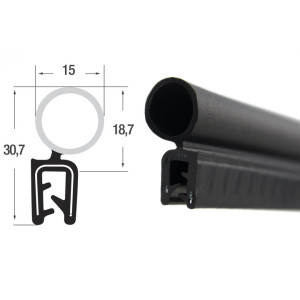 DTBG29 – U- профил с горно уплътнение – диапазон на затягане 1 – 3 mm