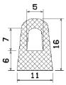 MZS 25556 - Микропорести гумени профили - полукръгли