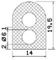 MZS 25558 - Микропорести гумени профили - полукръгли